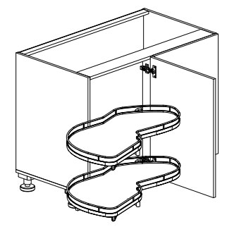 LEMANS 2 полки Kessebohmer купить в Ижевске | официальный магазин