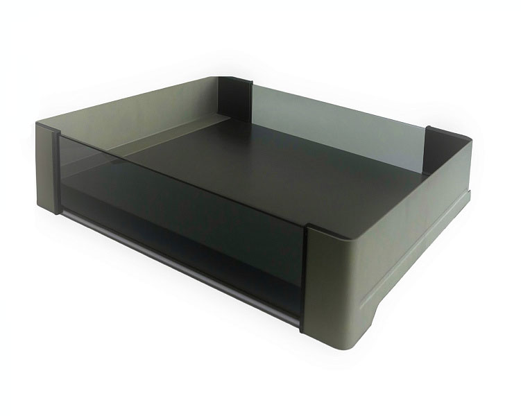 КОМПЛЕКТ Полка внутренняя выдвижная со стеклом 450 мм Конеро H 168 W 610-670 мм, шампань Kessebohmer | официальный магазин