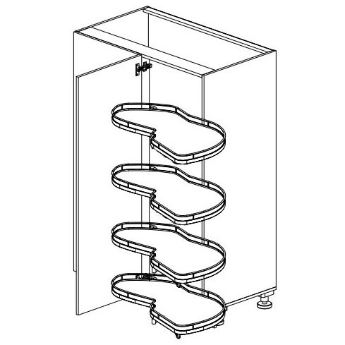 LEMANS 4 полки Kessebohmer купить в Ижевске | официальный магазин