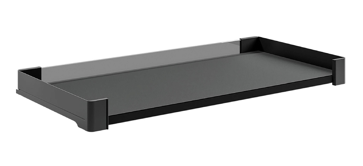 КОМПЛЕКТ Полка-столик выдвижной 450 мм Конеро H 72 W 610-670 мм, черный Kessebohmer | официальный магазин