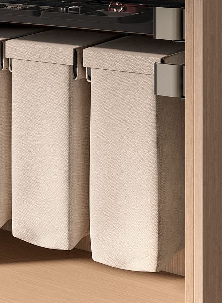 КОМПЛЕКТ Мешок для белья 320 мм Конеро W 610-670 мм, D 345 мм; мешок узкий 2 шт; шампань Kessebohmer | официальный магазин