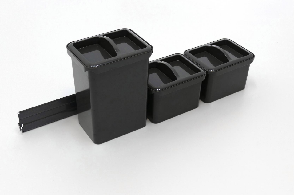 Набор емкостей №15 Юбокс, Тандем Сайд 600 мм, цвет АНТРАЦИТ Kessebohmer | официальный магазин