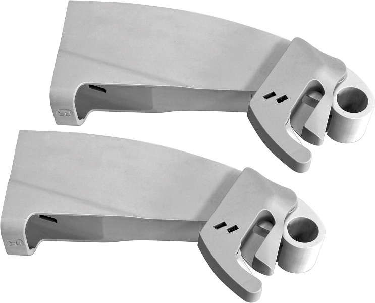 Амортизатор полки левый 1 уп (2 шт), Леманс, цвет СЕРЫЙ