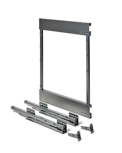 Комплект установочный левый, Комфорт II, H 654, Рама 630 мм + направляющие + крепления, цвет АНТРАЦИТ Kessebohmer | официальный магазин